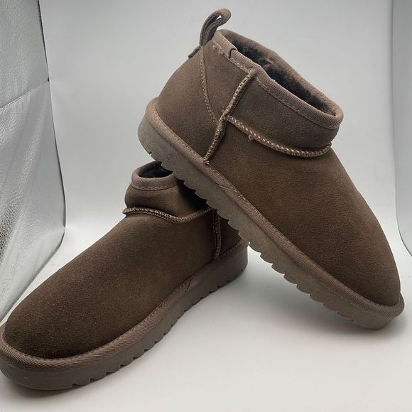 CUSHIONAIRE womens Cozy Ankle Boot Size 8.5 TAUPE - Picture 6 of 7